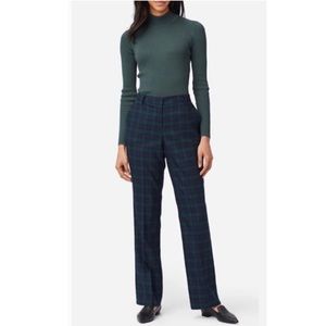 Pendleton Vintage 80s 90s Black Watch Tartan Plaid Pleated Trouser Pants Size 4